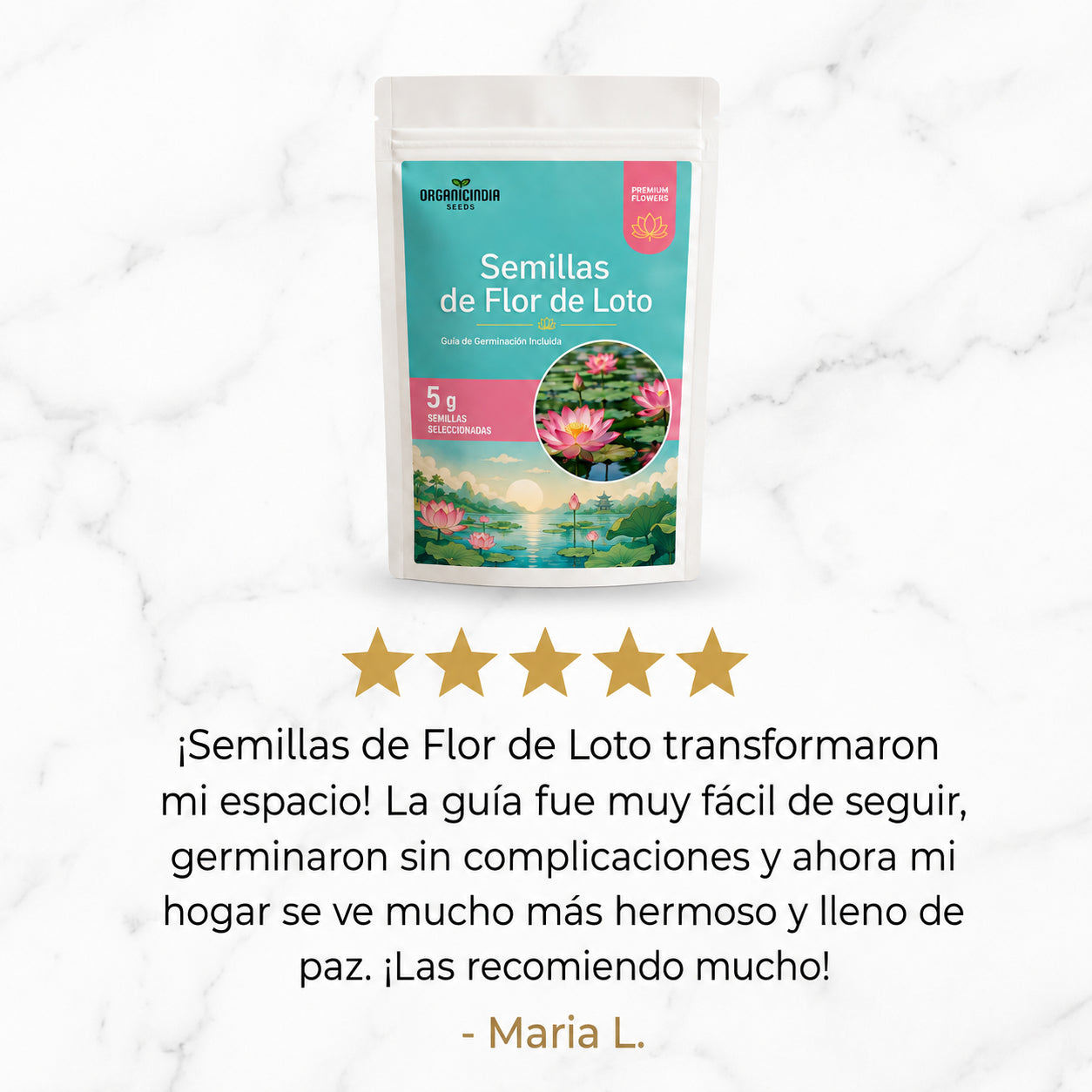 Semillas de loto seleccionadas 🪷 Lleva la magia a tu hogar