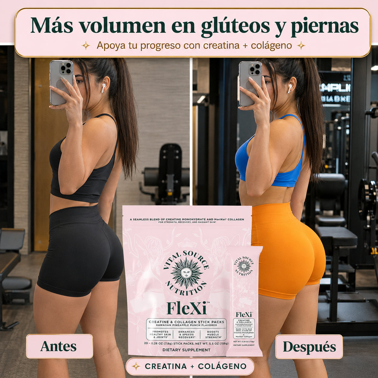 Flexi Creatin - Forma los gluteos de tus sueños