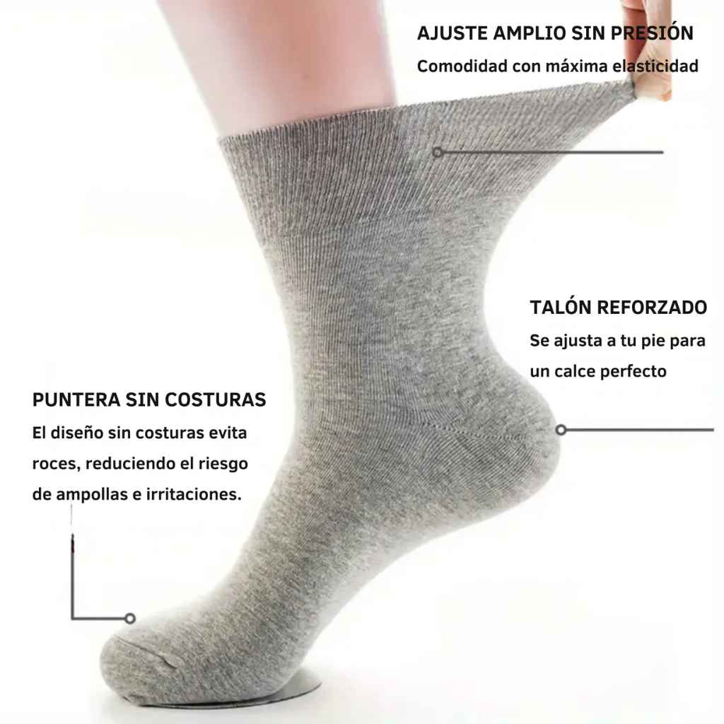 Calcetines Premium Sin Costuras 12 pares - No apretan ni dejan marca