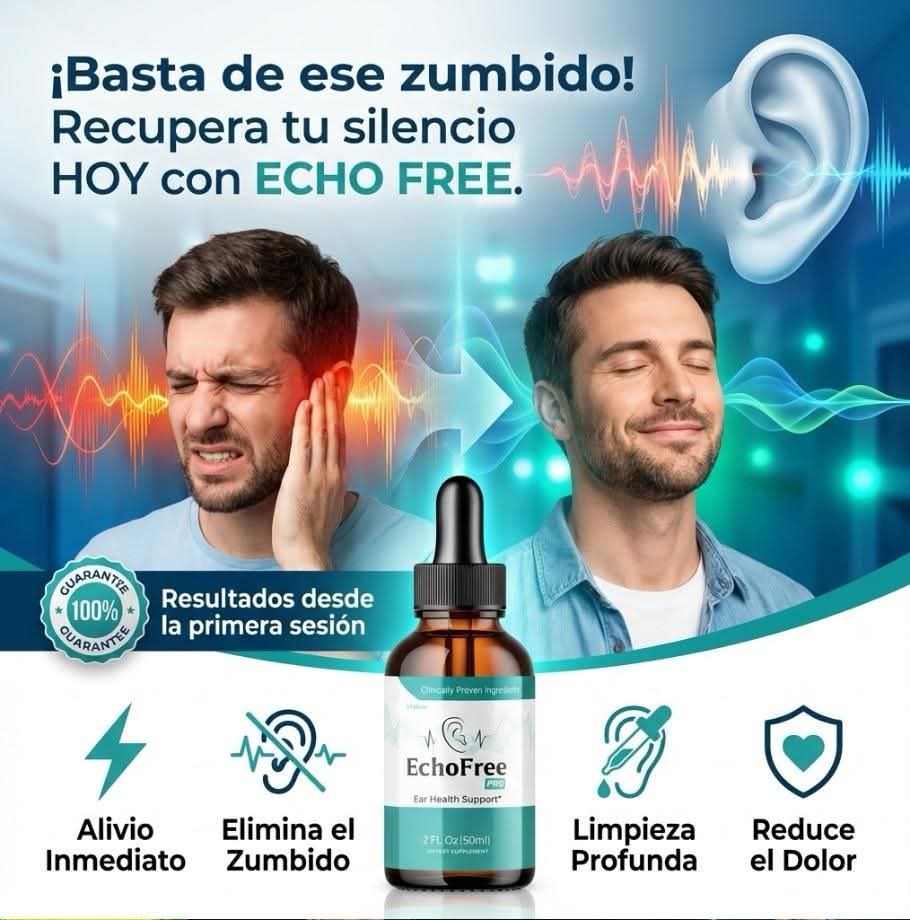 Echo Free - Calma auditiva progresiva Fórmula líquida natural