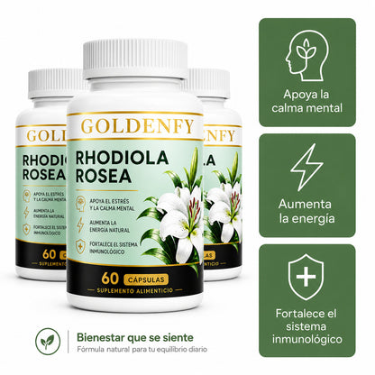 Rhodiola Rosea – Energía, Enfoque y Equilibrio Mental (60 Cápsulas)