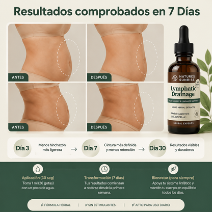 VitaLymph® - Gotas Drenaje Linfatico que Elimina Liquidos y Grasa