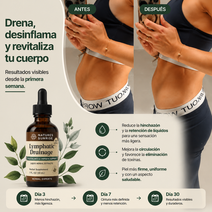 VitaLymph® - Gotas Drenaje Linfatico que Elimina Liquidos y Grasa