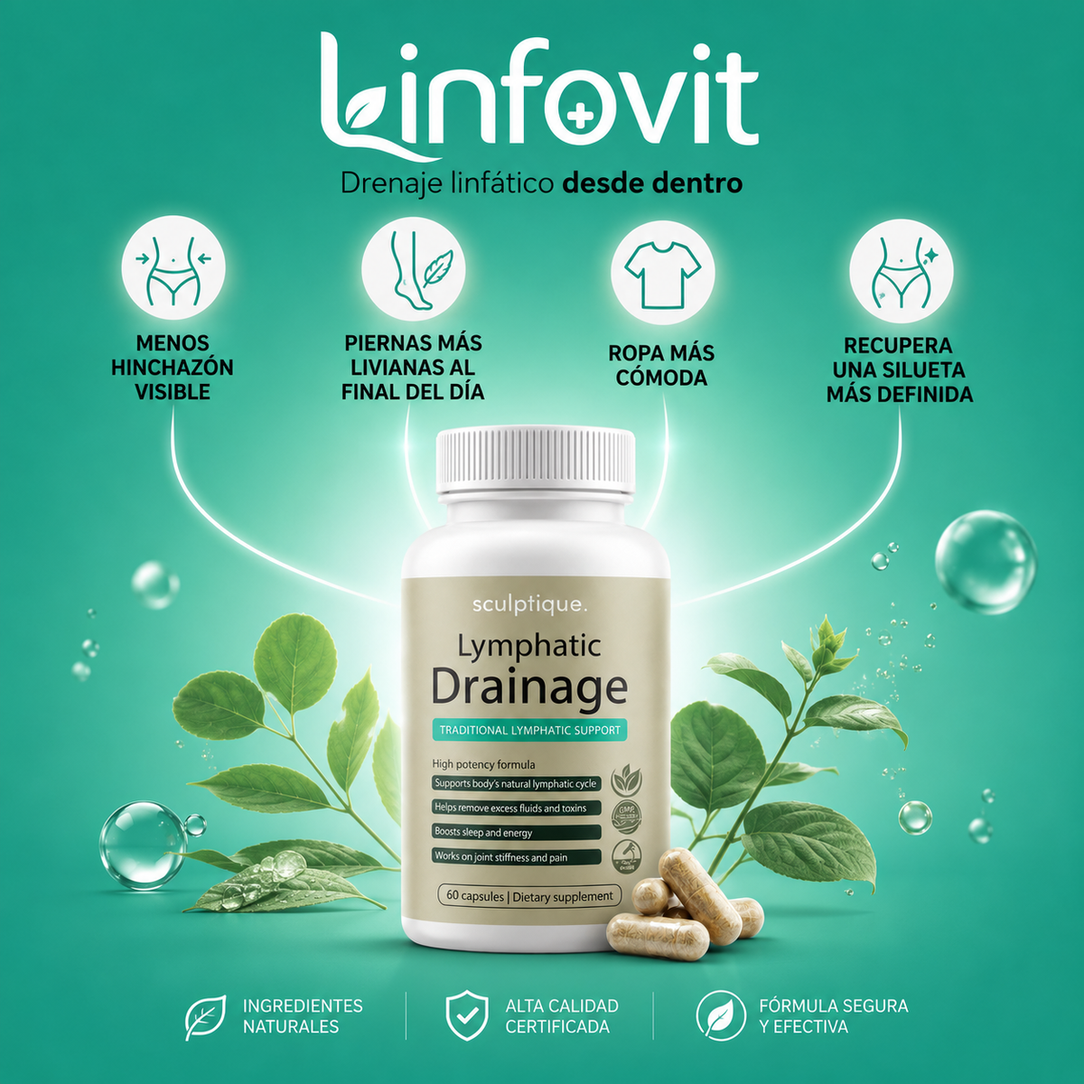Linfovit™ – Soporte Metabolito Contra Líquidos Retenidos