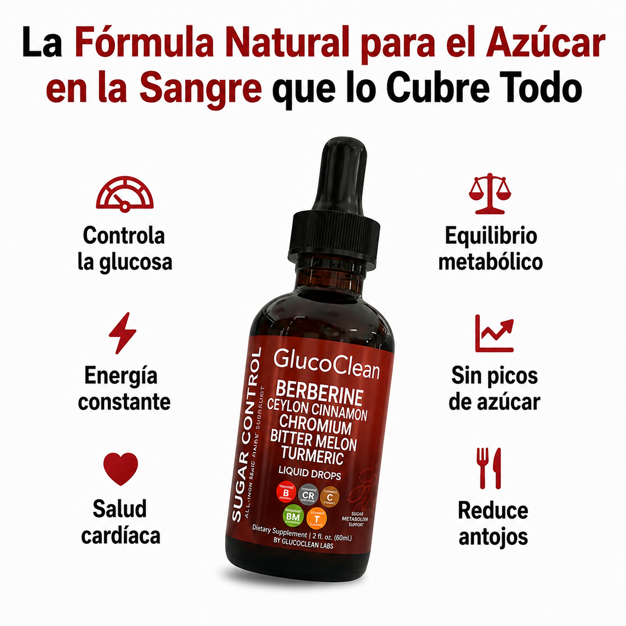 Gluco Clean™ 30 ml | Controla el Azúcar y Protege tu Corazón