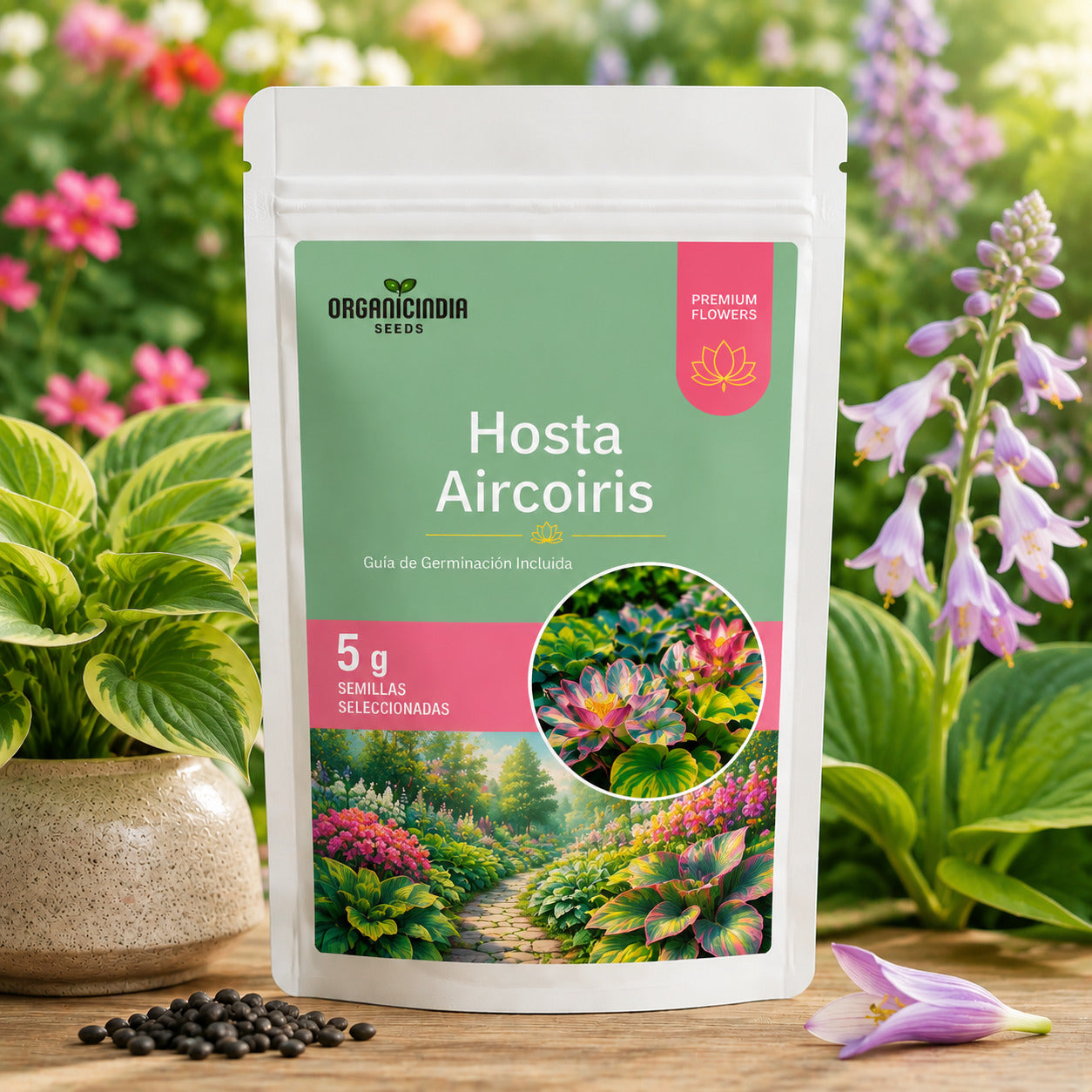 Semillas de Hosta Arcoiris - Bendice tu Hogar
