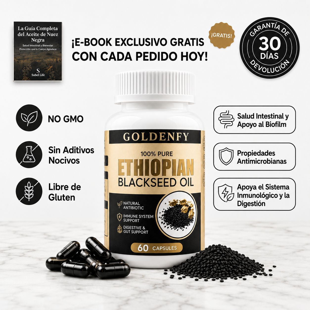 Ethiopian Black Seed Oil - Inmunidad • Digestión • Vitalidad