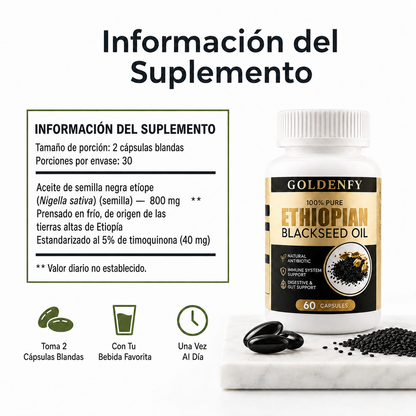 Ethiopian Black Seed Oil - Inmunidad • Digestión • Vitalidad