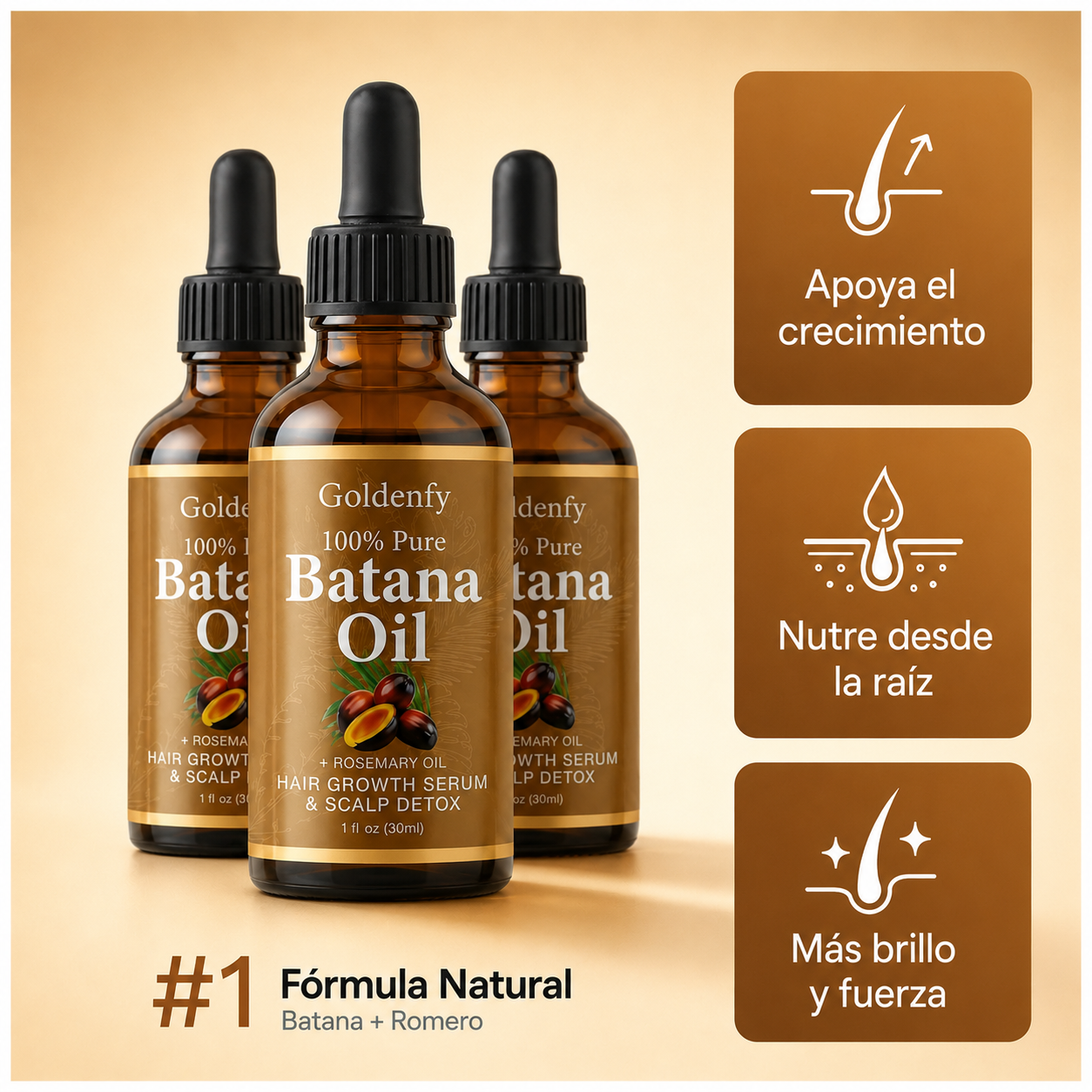 Aceite de Batana - Crecimeinto del cabello perdido por Alopecia