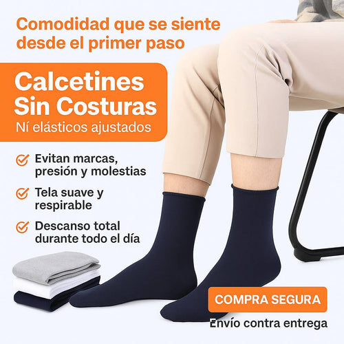 Calcetines Premium Sin Costuras 12 pares - No apretan ni dejan marca