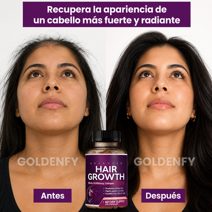 Hair Growth® Vitamina para cabello con Biotina x 60 cápsulas