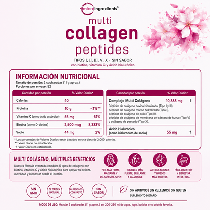 Colágeno MicroIngredients® - Rejuvenece Piel, Cabello y Articulaciones