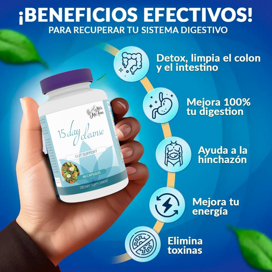 2x1 - 15 Day - Detox Limpieza Estomacal Completa en 15 días