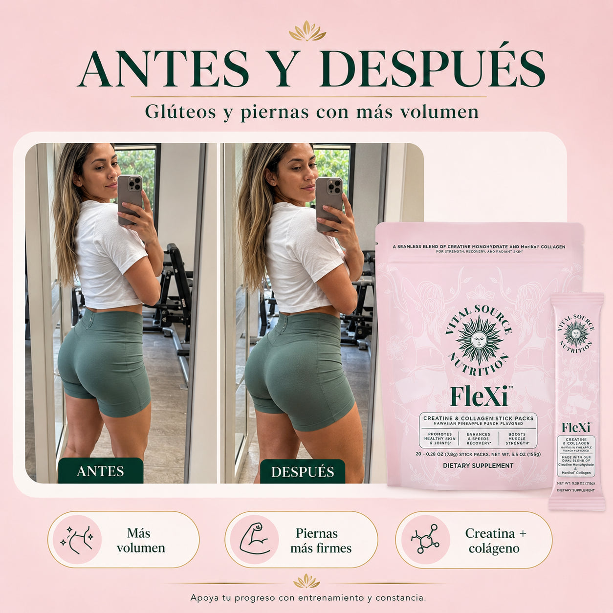 Flexi Creatin - Forma los gluteos de tus sueños