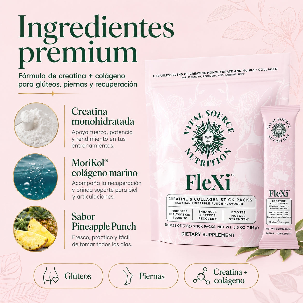 Flexi Creatin - Forma los gluteos de tus sueños