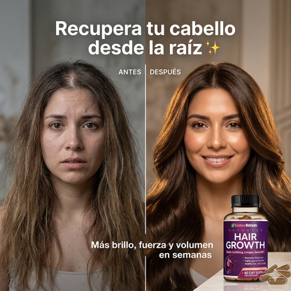 Hair Growth™ - Vitaminas para crecimiento y fortalecimiento del cabello