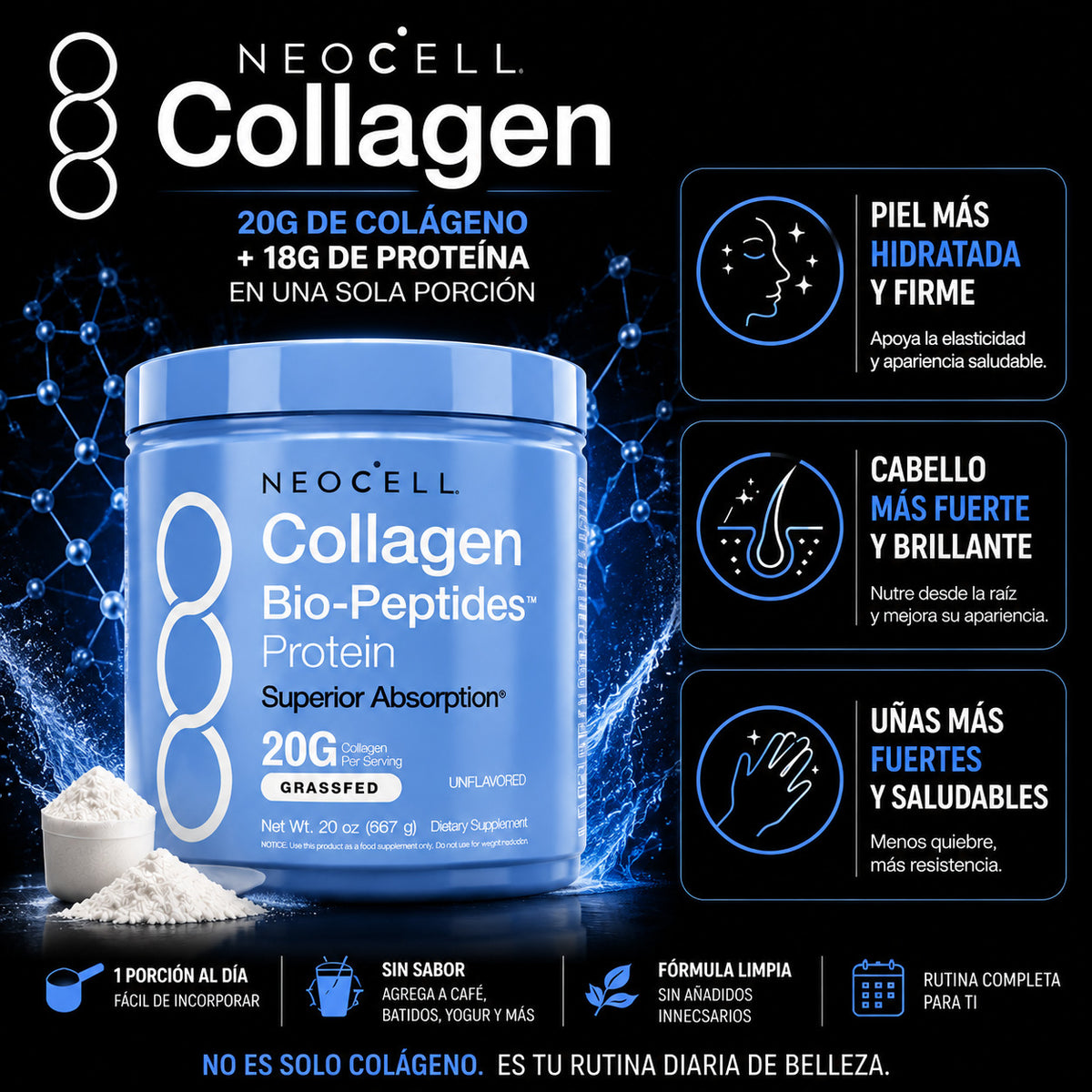 NeoCell Collagen Pro - Nutrición para una Piel de Apariencia Más Luminosa