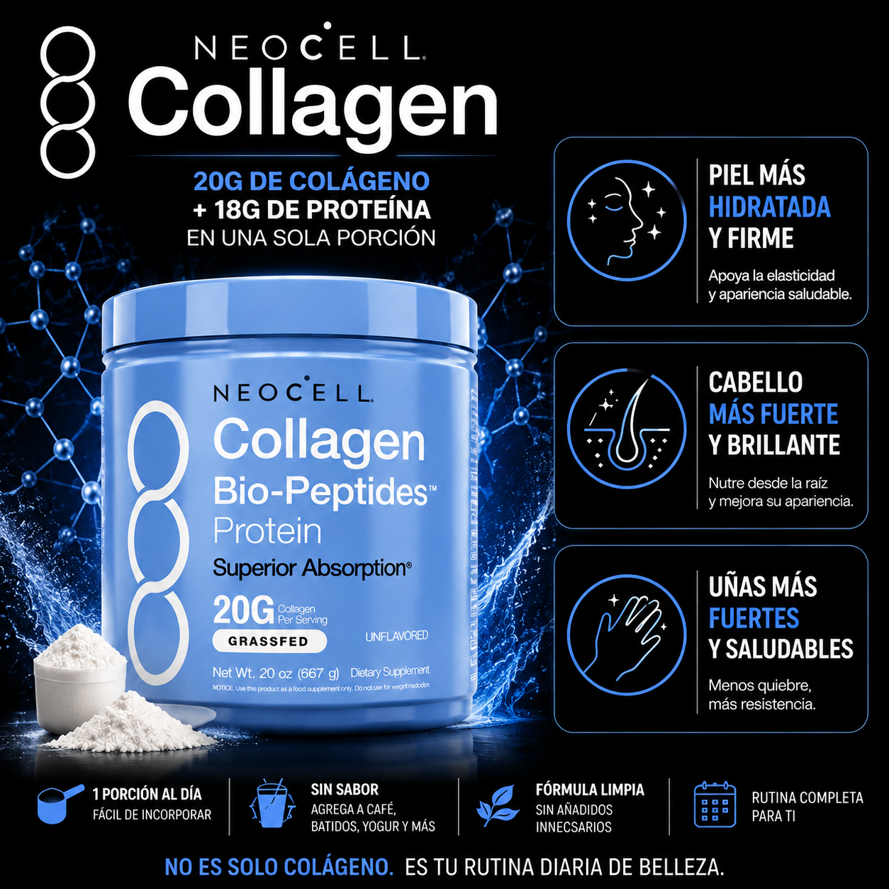 2x1 NeoCell Collagen Pro - Nutrición para una Piel de Apariencia Más Luminosa