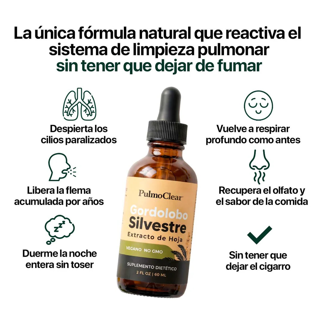 PulmoClear® | Activador Mucociliar™ líquido para fumadores