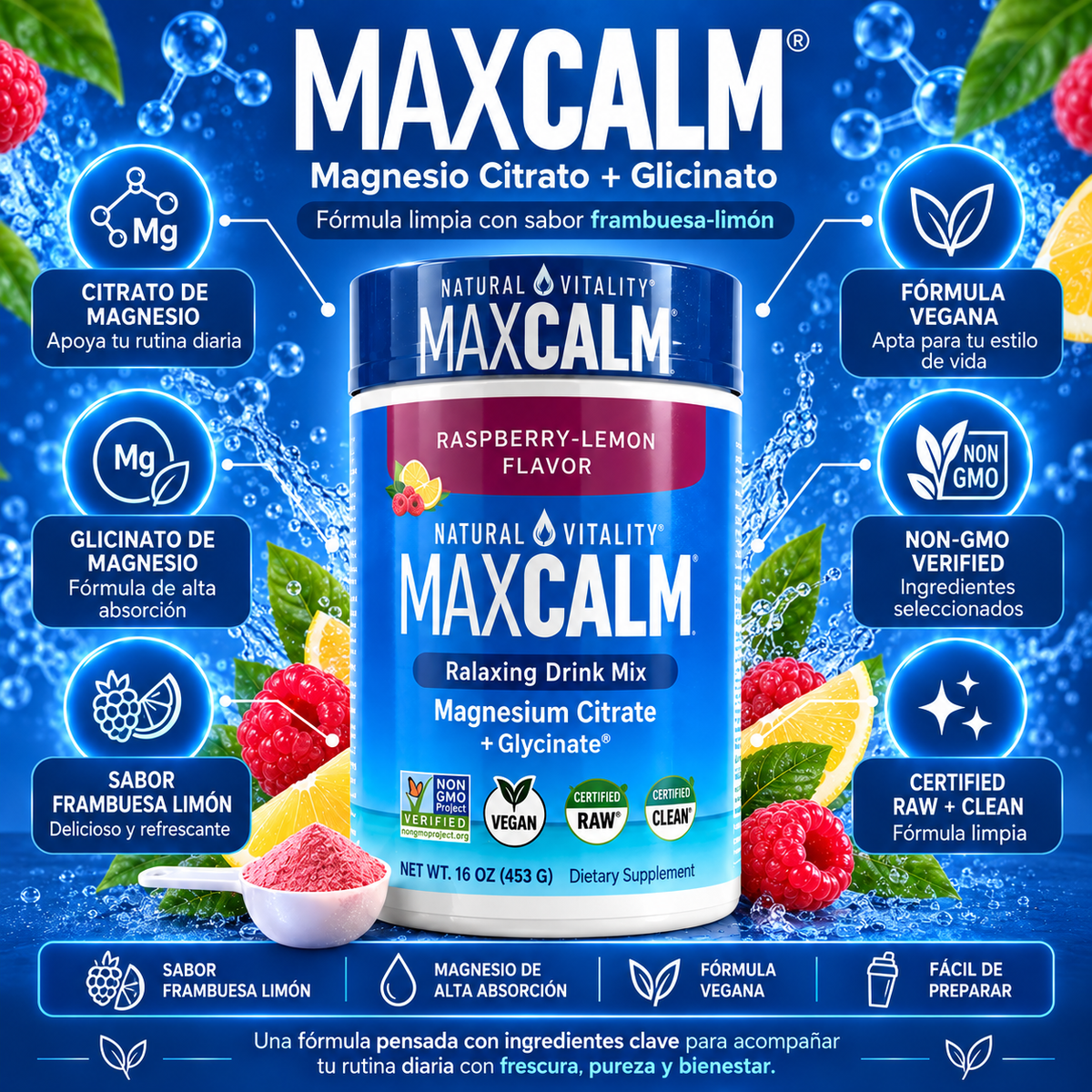MaxCalm® - Elimina el Estrés y Ojeras, Desinflama tu Cuerpo original