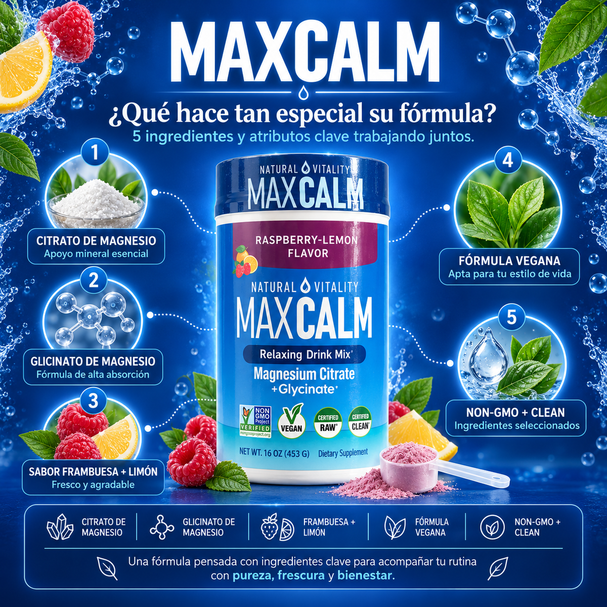 MaxCalm® - Elimina el Estrés y Ojeras, Desinflama tu Cuerpo original
