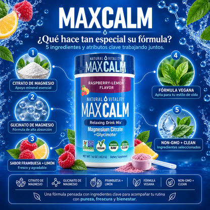 MaxCalm® - Elimina el Estrés y Ojeras, Desinflama tu Cuerpo original