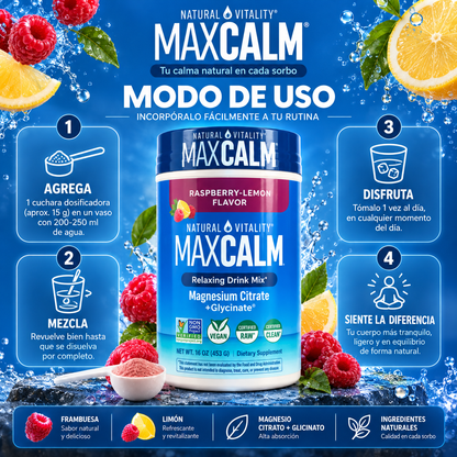 MaxCalm® - Elimina el Estrés y Ojeras, Desinflama tu Cuerpo original