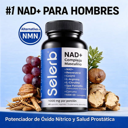 NAD+ Selerb Booster - Cuida tu Próstata y Recupera tu Potencia en la Cama Sin Efectos Secundarios
