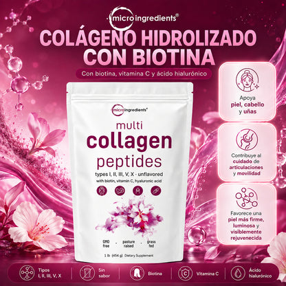 Colágeno MicroIngredients® - Rejuvenece Piel, Cabello y Articulaciones
