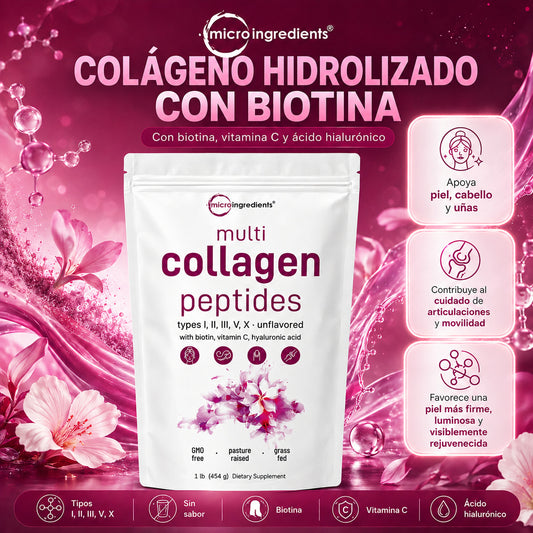 Colágeno MicroIngredients® - Rejuvenece Piel, Cabello y Articulaciones