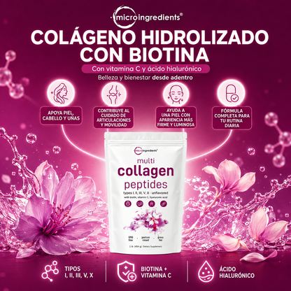 Colágeno MicroIngredients® - Rejuvenece Piel, Cabello y Articulaciones