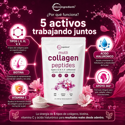 Colágeno MicroIngredients® - Rejuvenece Piel, Cabello y Articulaciones
