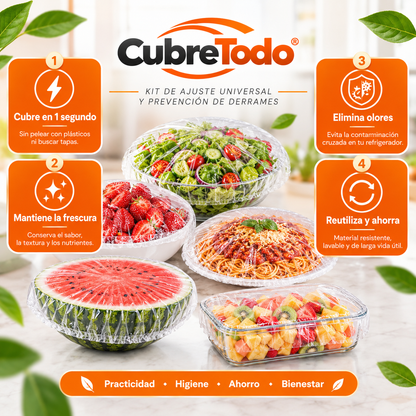 CubreTodo® – Kit de ajuste universal y prevención de derrames