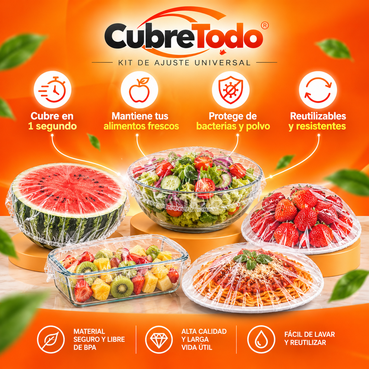 CubreTodo® – Kit de ajuste universal y prevención de derrames