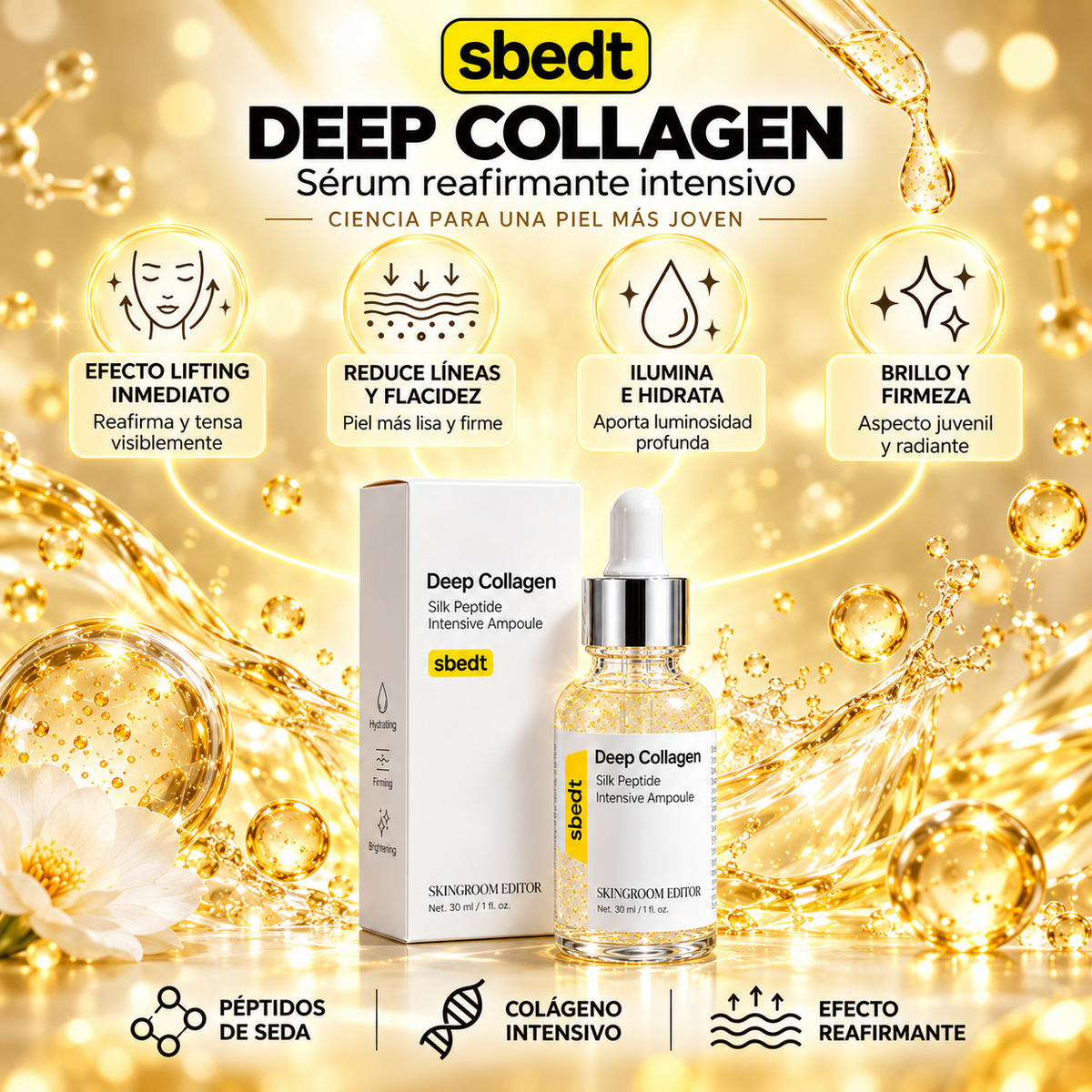Deep Collagen™ – Borrador Genético Contra Arrugas Profundas