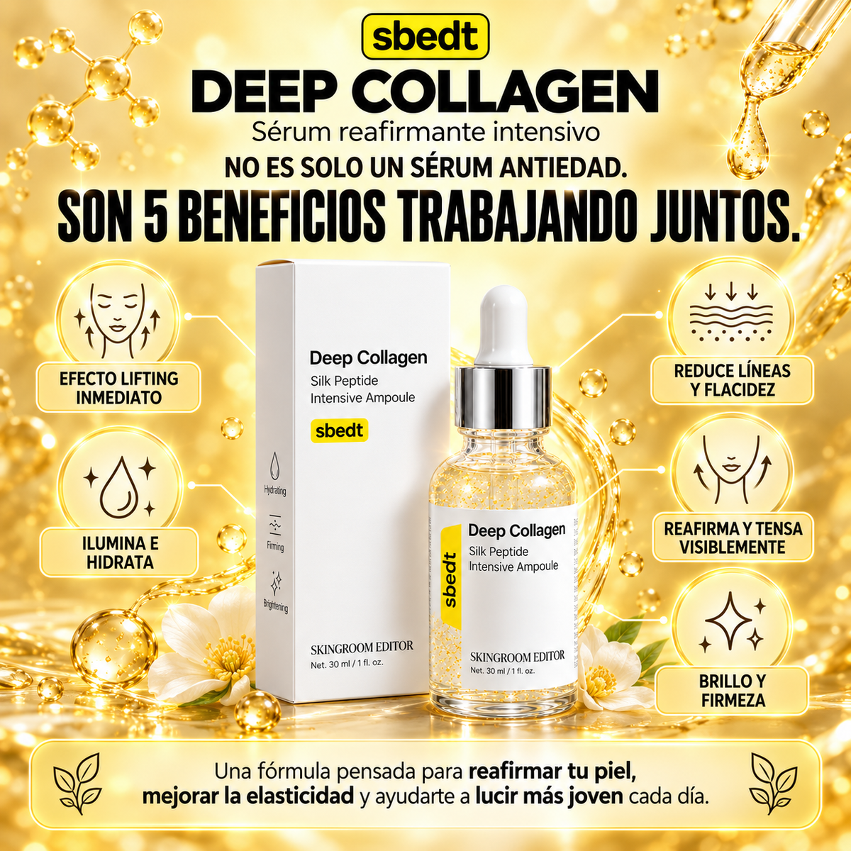Deep Collagen™ – Borrador Genético Contra Arrugas Profundas
