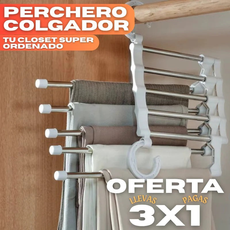 Promo 3x1 Pant-Box® - Perchero Mágico - Organiza y ahorra espacios