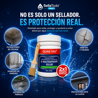 2x1  SellaTodo Pro™ | Sellador Impermeable para Grietas y Goteras