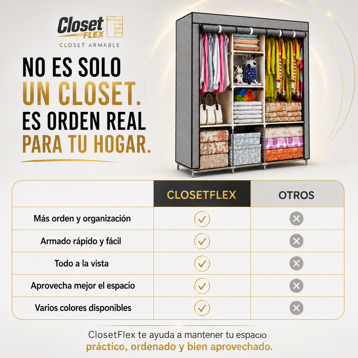 ClosetFlex® | Armario Modular Portátil™ desarmable
