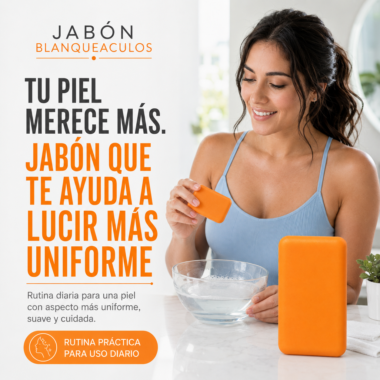 2x1 Jabón Blanqueaculos - Piel Más Clara, Suave y Radiante.