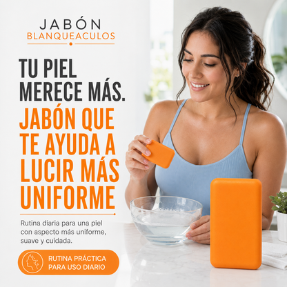 2x1 Jabón Blanqueaculos - Piel Más Clara, Suave y Radiante.