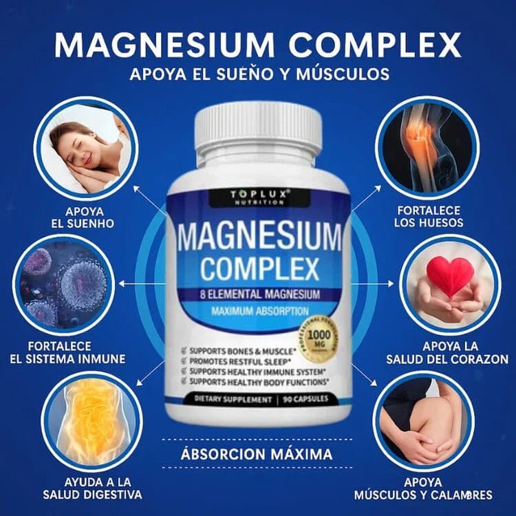 2x1 Magnesio Complex™ 8 en 1 - 60 cáps