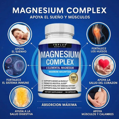 2x1 Magnesio Complex™ 8 en 1 - 60 cáps