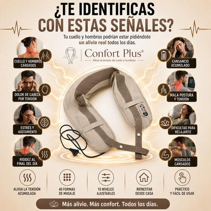 Confort Plus® - Masajeador Cervical liberador de de la tensión