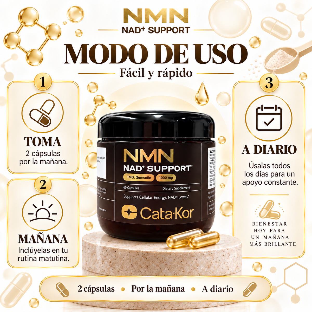 NMN Catakor® – Rejuvenecimiento celular y claridad mental