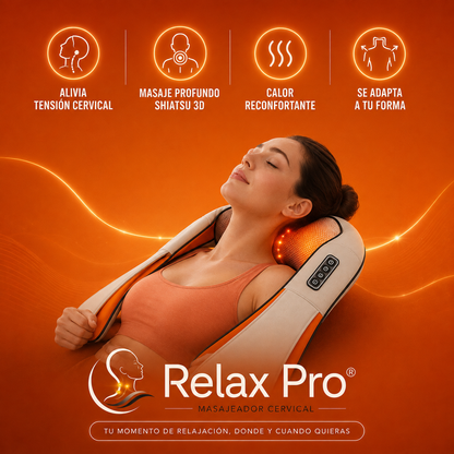 Relax Pro® - Masajeador Cervical que Suelta Cuello y Hombros en Minutos