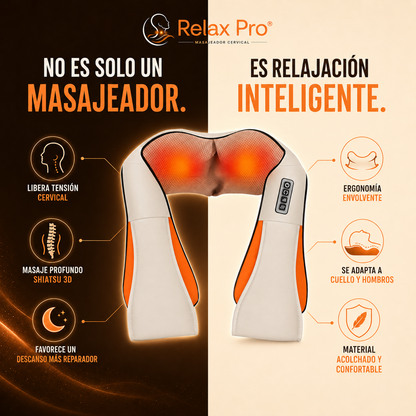 Relax Pro® - Masajeador Cervical que Suelta Cuello y Hombros en Minutos