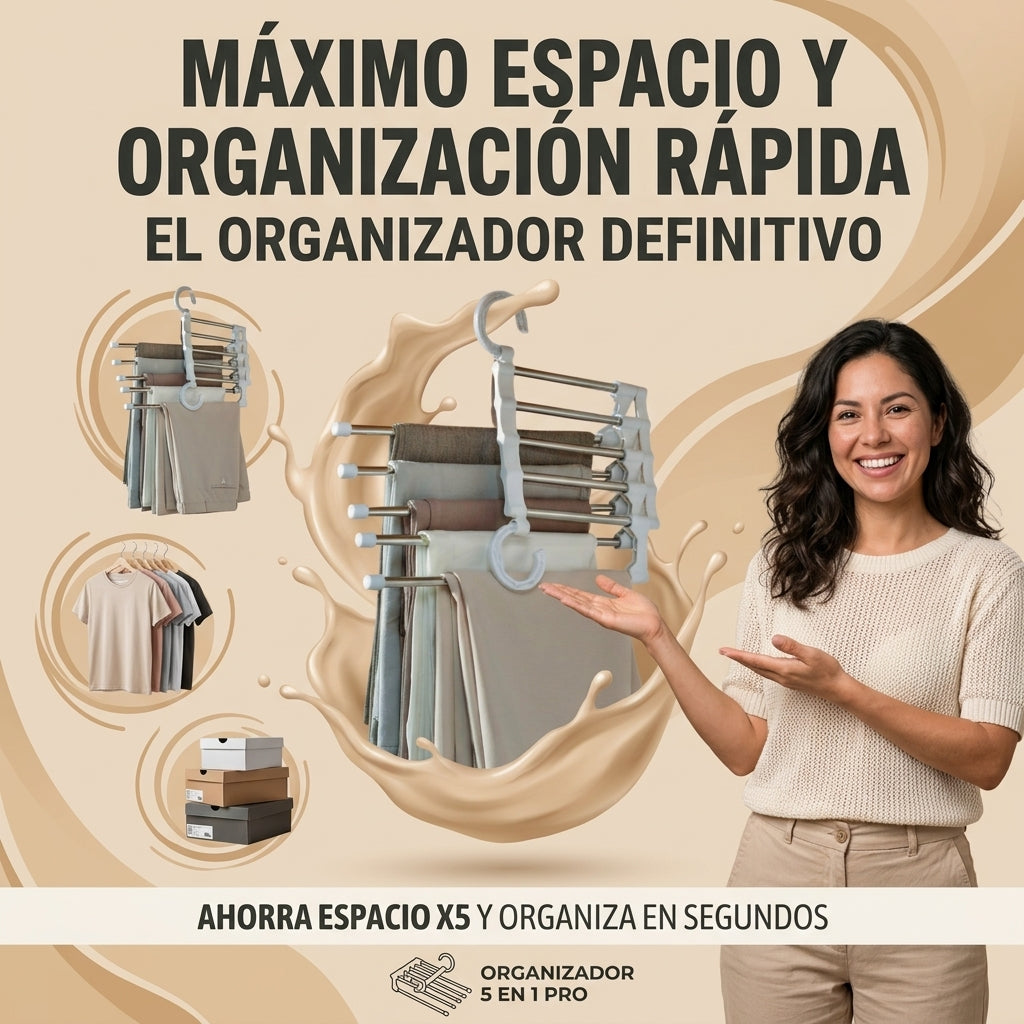 3x1 Perchero Magico Ahorrador de espacios