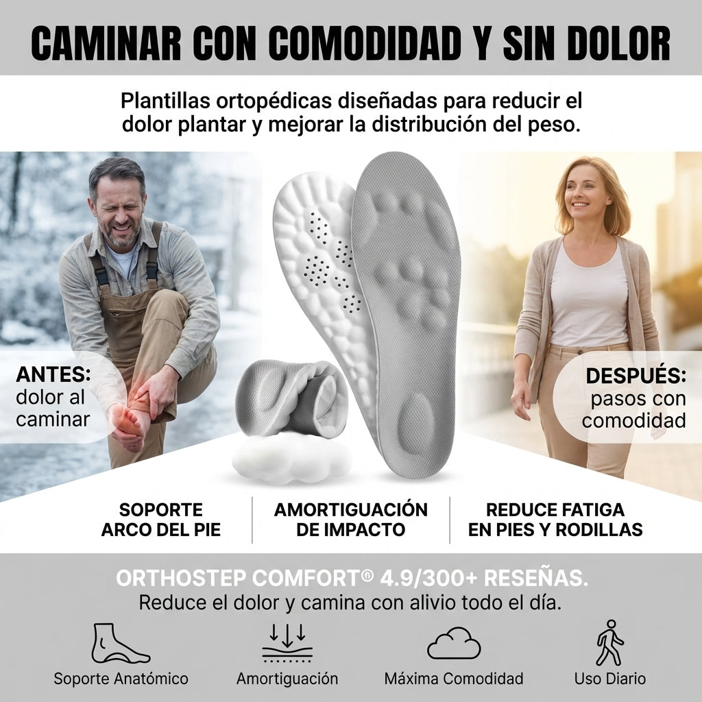 Plantillas Ortopédicas 3D CloudStep Pro | Alivio desde el primer paso