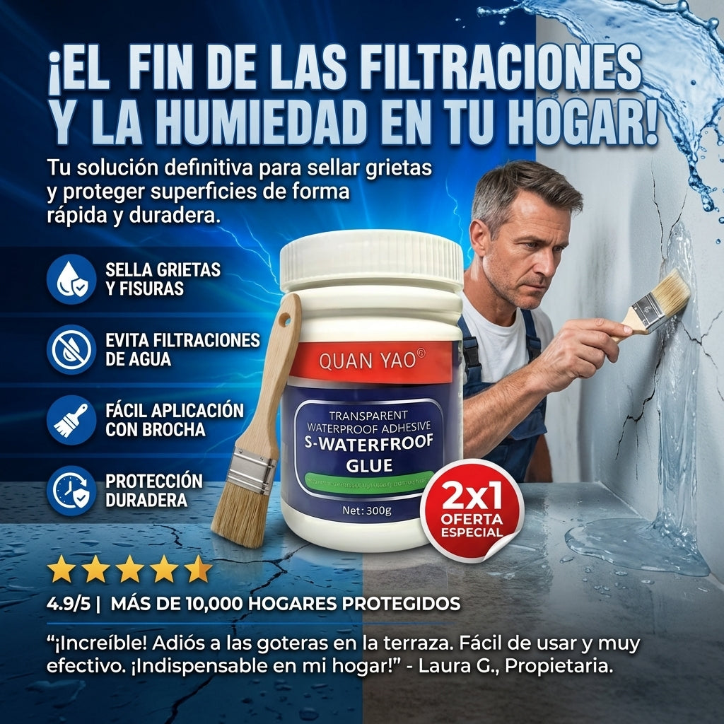 2x1  SellaTodo Pro™ | Sellador Impermeable para Grietas y Goteras